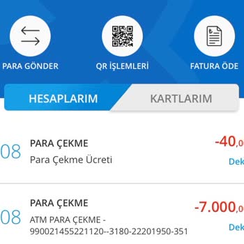 Denizbank ATM Para Çekme Bedeli