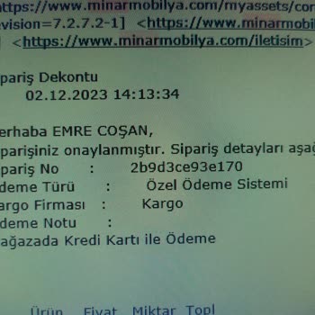 Minar Mobilya Minar Dolap Teslim Edememe Sorunsalı