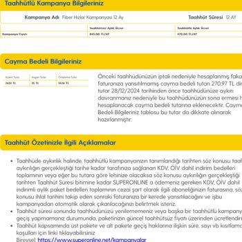 Superonline' Nın Kafasına Göre Haksız Paket Değişikliği
