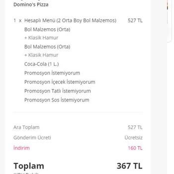 Domino's Pizza Reklam Aldatmaca Sı
