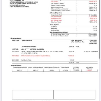 HSBC Bank Kredi Kartı Yıllık Üyelik Ücreti İadesi Hk.