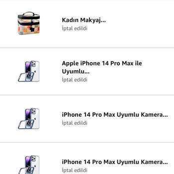 Amazon Aldığımız Ürünleri İptal Etme!