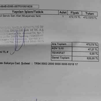 Eskişehir Özel Gürlife Hastanesi Acil Hastadan İlk Önce Hesap Talebi
