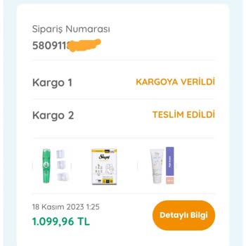 ebebek E Bebekten Aldığım Ürünler Elime Ulaşmadı.