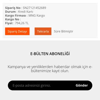 İsemkitap Sipariş Sorunu