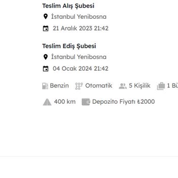 Avec Araç Teslim Ve Provizyon İadesi Sorunu