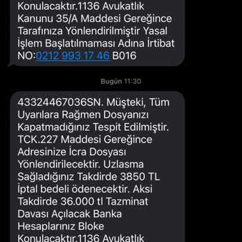 Hintelhb (SMS) Tarafından Gelen Mesaj
