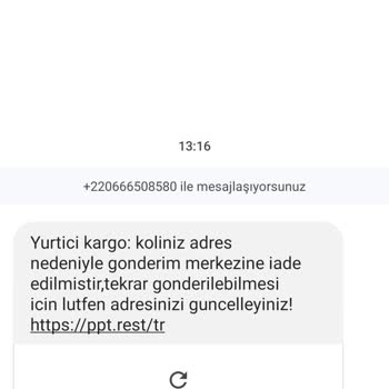+220... İle Başlayan Kişiden Mesaj