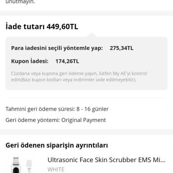 Aliexpress Para İademi Yatırmadılar