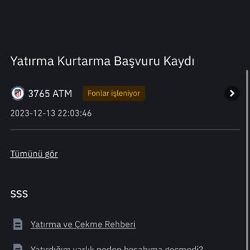 Binance Tokenları Hesabıma Geçmiyor