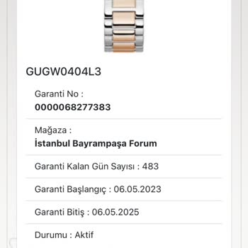 Saat & Saat Garantili Ürün Tamir Sorunu