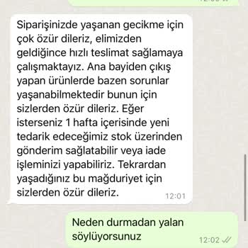 Arya Gross Online Mağazası Ürün Göndermiyor
