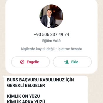 Türk Eğitim Vakfı Eğitim Vakfı Burs İle İlgili