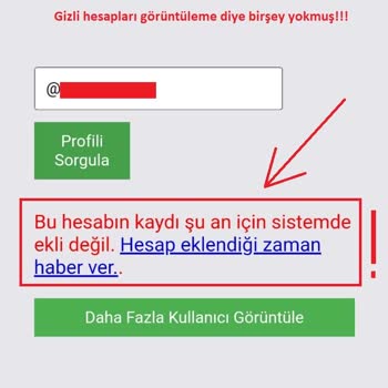 Getprofil Gizli Hesap Görüntüleme Diye Bir Şey Yok, Yanıltıcı Site
