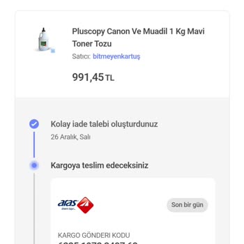 Hepsiburada Sipariş İadesi Tamamlanmadı