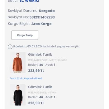 Aras Kargo Dağıtıma Çıkarmadan Paketim İade Edildi