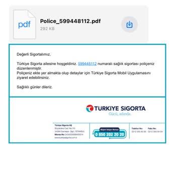 Türkiye Sigorta Tamamlayıcı Sağlık Sigortasında Ücret Talebi