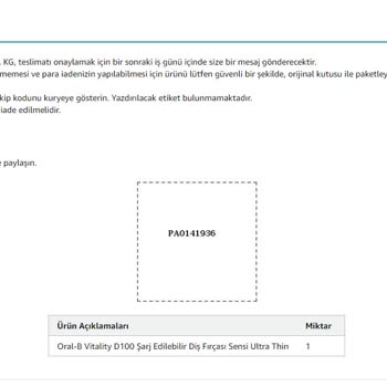 Amazon.com.tr 15 Gündür İadeyi Almıyor.