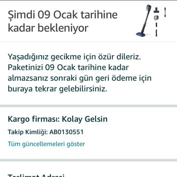 Siparişiniz Kaybolmuştur Diyebilen Amazon Firması Pişmanlıktır.