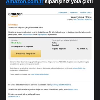 Siparişiniz Kaybolmuştur Diyebilen Amazon Firması Pişmanlıktır.