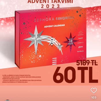 Sephora Instagram'da Yayımlanan Advent Calendar Reklamı
