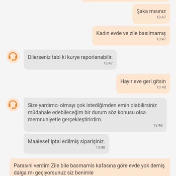 Trendyol Evde Olduğumuz Halde Yalan Beyanla Evde Yoklar Dendi İade Yapılmadı