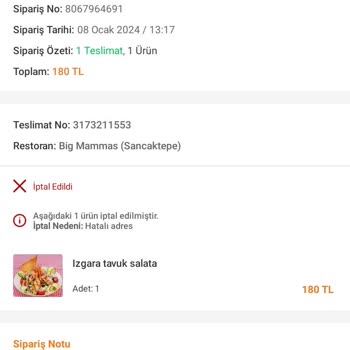 Trendyol Evde Olduğumuz Halde Yalan Beyanla Evde Yoklar Dendi İade Yapılmadı