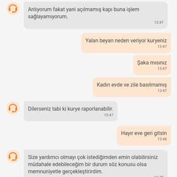 Big Mamma's Evde Olduğumuz Halde Yalan Beyanla Evde Yoklar Dendi İade Yapılmadı