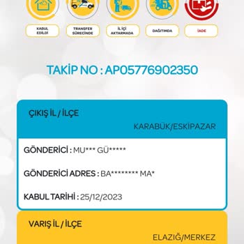 PTT Kargo Elazığ PTT Teslim Edilmeyen Kargo Sorunu