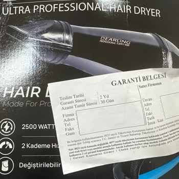 Trendyol Dearling Marka Saç Kurutma Makinesi Yetkili Servis Bulamıyoruz