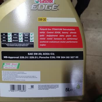 ÇiçekSepeti Sahte Castrol Edge 5w30