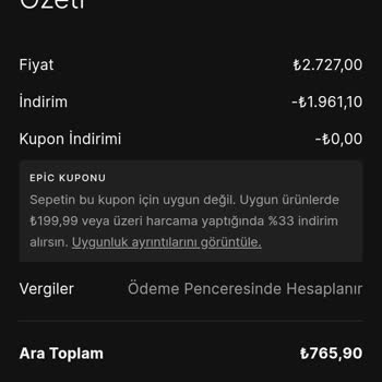 Epic Games Epicgames Kupon Hata