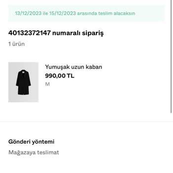 Bershka Ürün Teslimatında Yaşanan Gecikme Sorunu