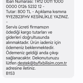 Byfix Servis Arıza Ücreti