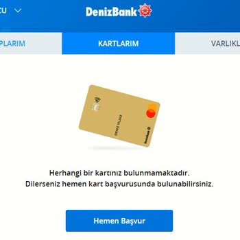 Denizbank Kart Şifresi Alma