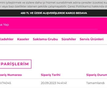 LAV İnternet Mağazasından Alınan Çay Seti Kalitesizliği