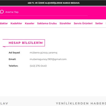 LAV İnternet Mağazasından Alınan Çay Seti Kalitesizliği