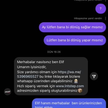 Lnt Step / Ürünümün Değişimi - İadesi İçin Satıcıya Ulaşamıyorum.