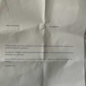 Puma Boyner Sattığı Ürününe Sahip Çıkmıyor.