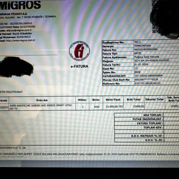 Migros Fazla Para Aldı Geri Ödemedi.!