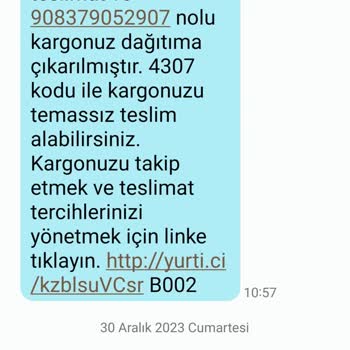 Yurtiçi Kargo Zekeriyaköy Şubeden Şikayetçiyim