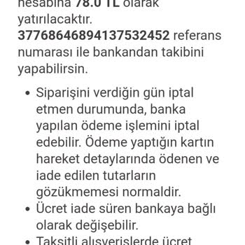 Paycell Online Alışverişte İade Sürecinde Yaşanan Gecikme