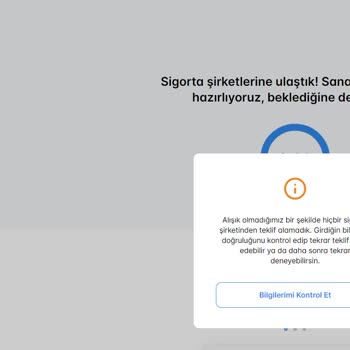 Sigortam.net Zorunlu Trafik Sigortası Teklifi Vermiyor.