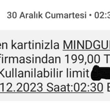 Mindguru Kartımdan İzinsiz Çekim Ve İade Sorunu!