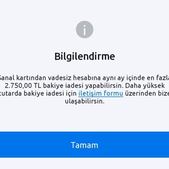 Nkolay Geri İade Limitimi Yükseltmiyor