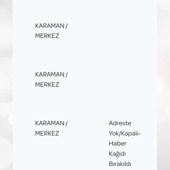 PTT Kargo PTT Adrese Teslim Edilemedi
