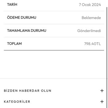 Vanilin Design VanilinDesign Sipariş Hüsranı
