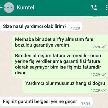 Kumtel Fişi Fatura Yerine Saymıyorlar