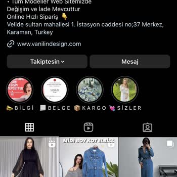 Vanilin Design Sahte Butik Hesabı