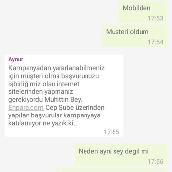Enpara Yeni Müşteri Kriteri
